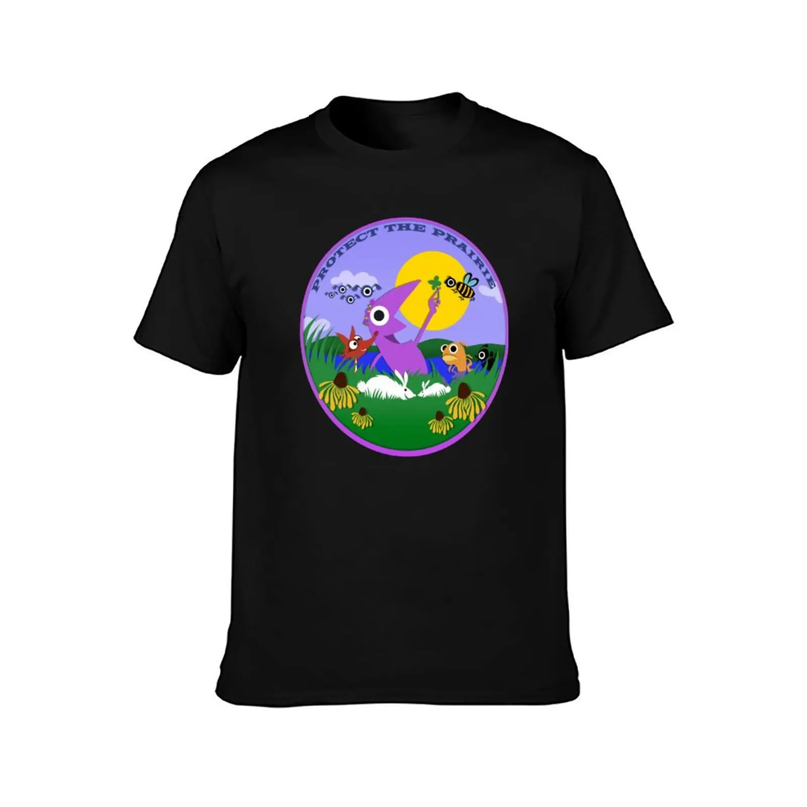 Protect the Prairie - Please Help T-Shirt Large Size Short Sleeve T-Shirt