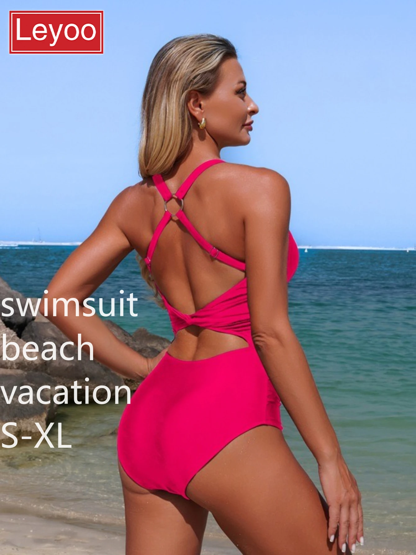 Women's one-piece swimsuit triangle pants bikini beach vacation backless leopard print floral plus size swimsuit 2026 new item