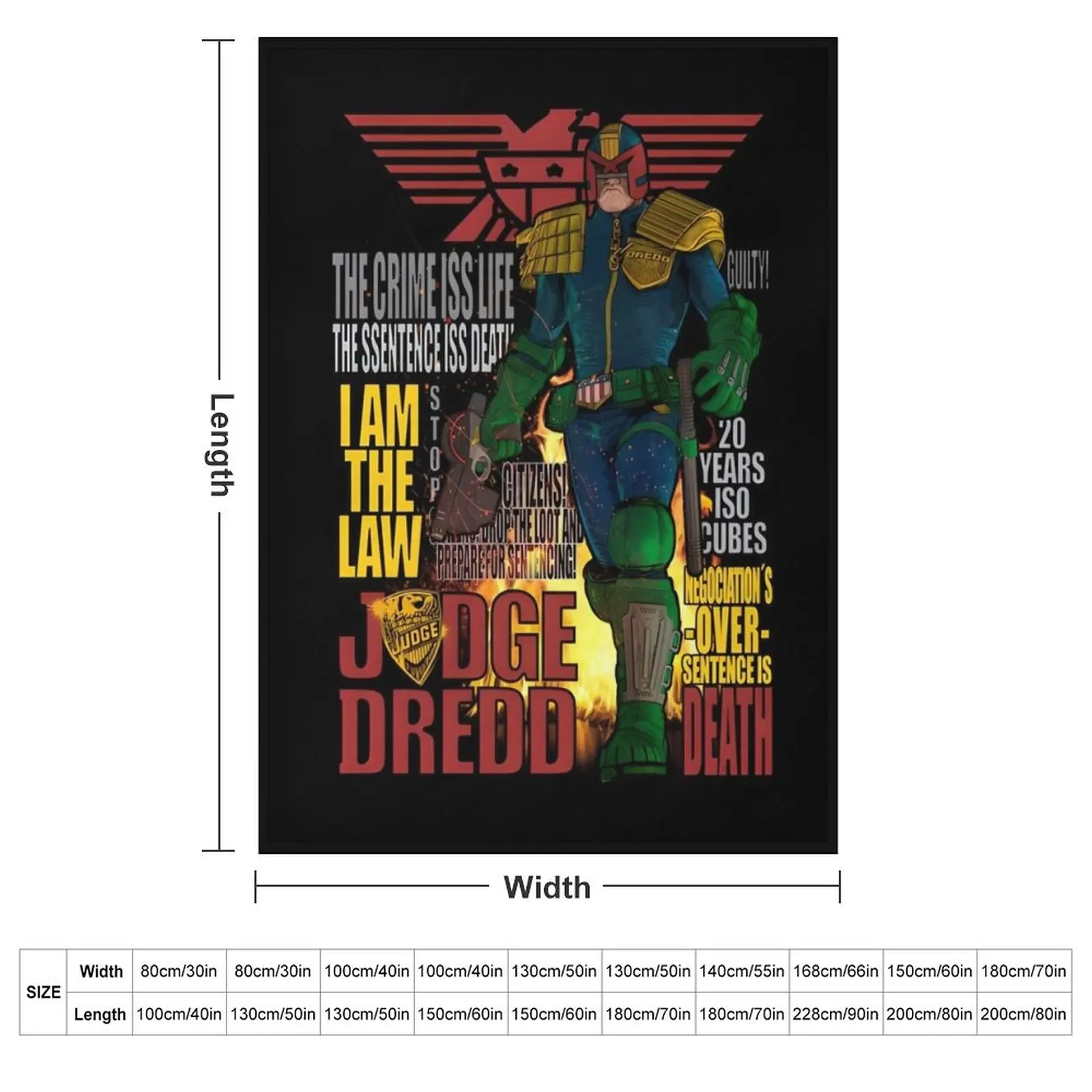 Judge Dredd Throw Blanket christmas decoration For Baby Moving Blankets