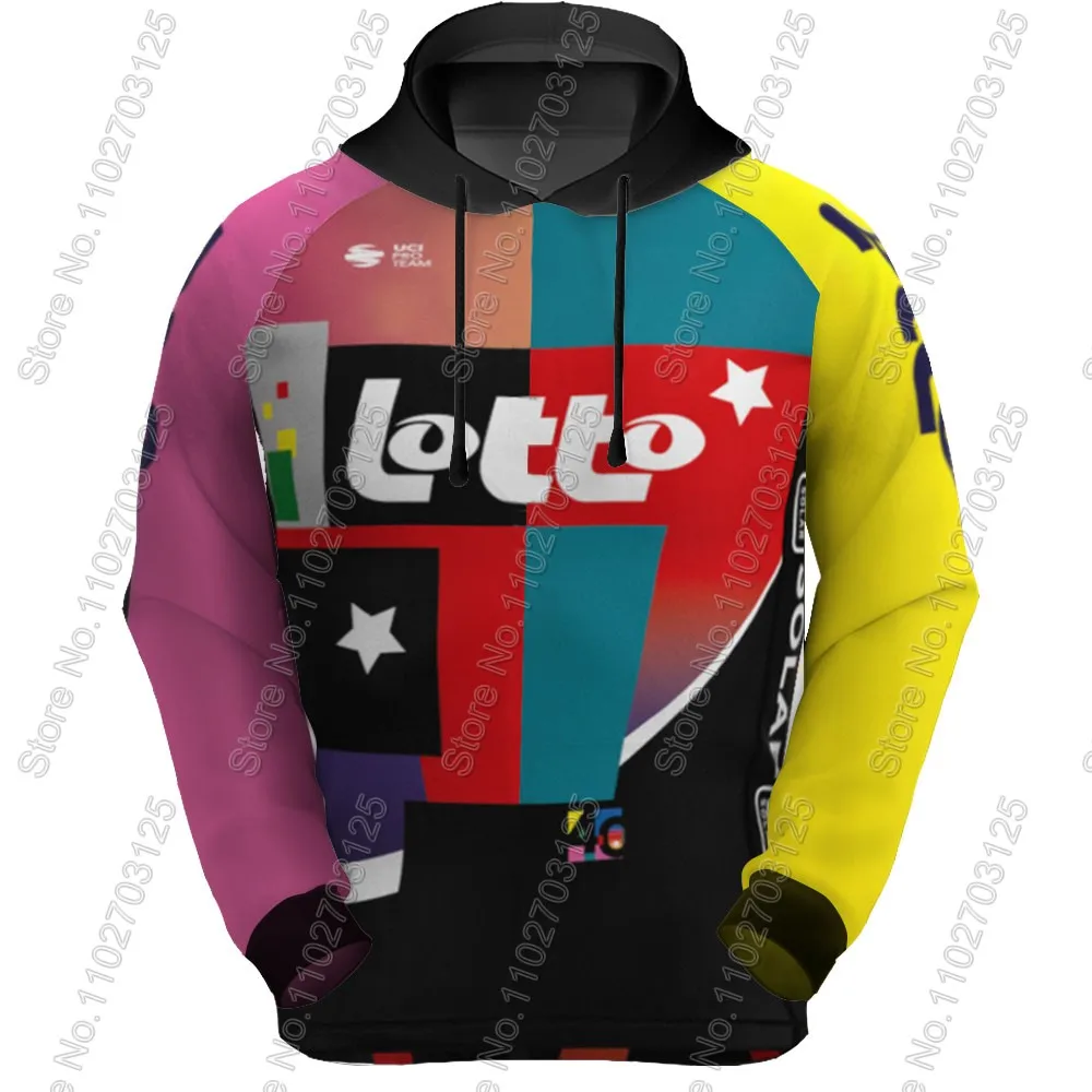 

Бельгия Lotto 2025 Team Толстовка Мужская повседневная толстовка Зимние толстовки Одежда для велоспорта Толстовка Уличная одежда Спортивная одежда Майо