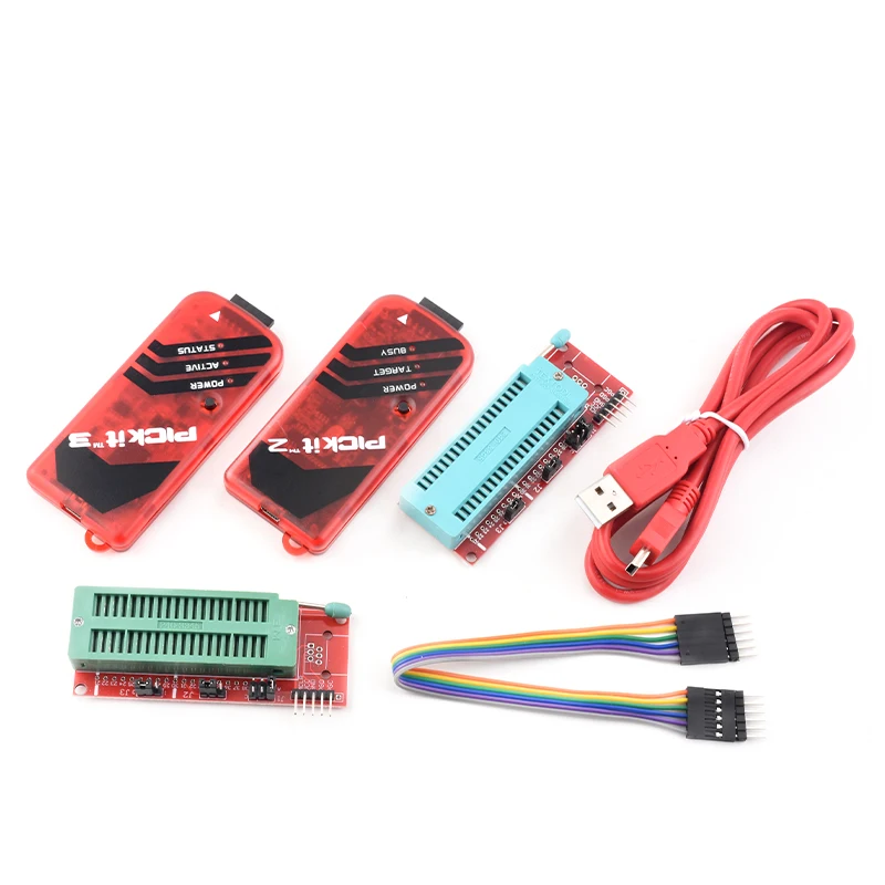 Programador PICKit2 PICKIT3 PICKit3.5 + PIC ICD2 PICKit 2 PICKIT 3 PICKIT 3.5 Adaptador de programação assento programador universal