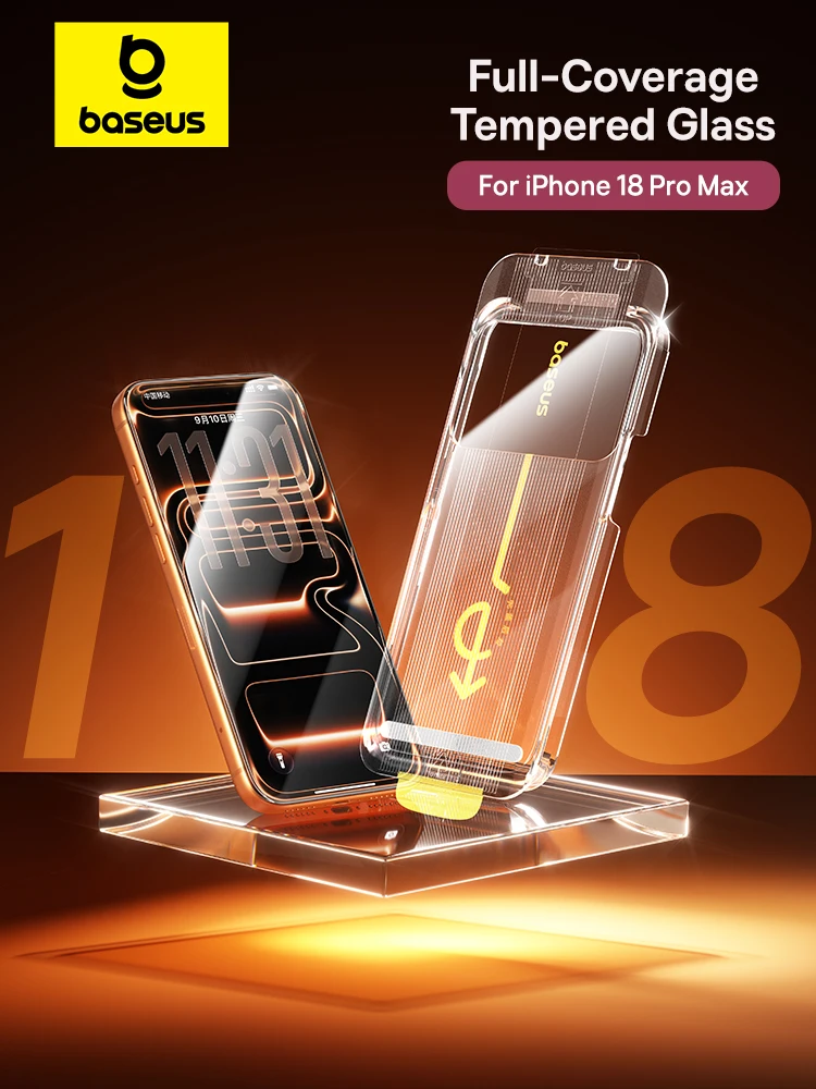 Szkło hartowane Baseus do iPhone 18 17 Pro Max, folia ochronna na ekran, wysoka rozdzielczość, w zestawie zestaw do czyszczenia, szkło chroniące przed podglądaniem i kurzem. — 2