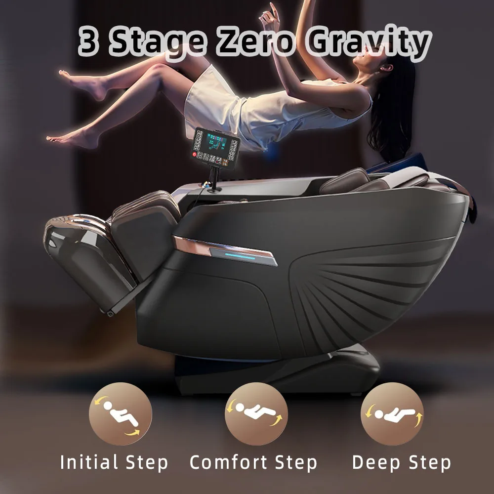 3 Year Warranty massage chair 4d zero gravity SL-Track Shiatsu Massage Recliner Chair Heat Bluetooth music Airbags massage chair