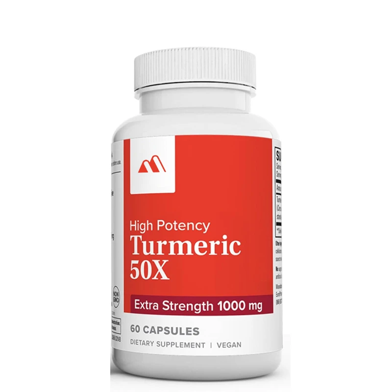 

Natural Turmeric 50x -60 Capsules - Super Formula - Vegetarian, Non Gmo