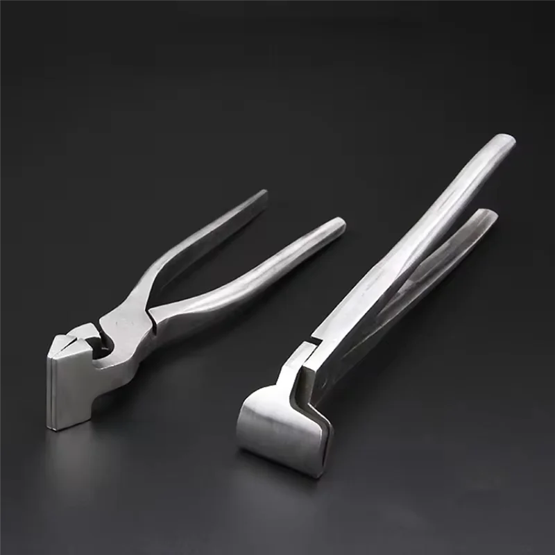 Promoção! Braçadeira fixa de borda de couro, alicate para fazer bolsa de couro, ajuste de borda de couro, alicate de achatamento, ferramentas de reparo de sapateiro