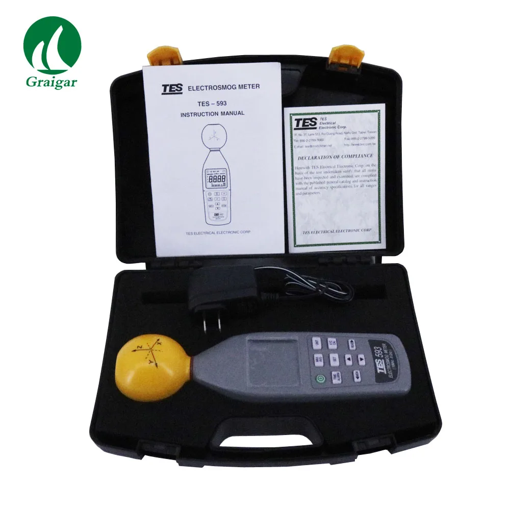 

TES-593R EMF Meter Triaxial Data Logger The Electromagnetic Radiation Detector