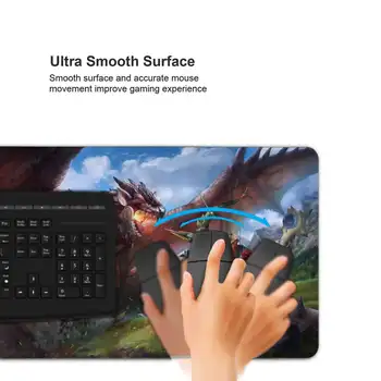 Monster Hunter Mouse Pad, Tablet Mouse Pad, Laptop XL, Masaüstü Mouse Pad, Sevimli HD Gökkuşağı Oyun Klavyesi Pad, CSGO Oyuncusu, 90x40 8 best sales Canavar avcısı aksesuarları - №6