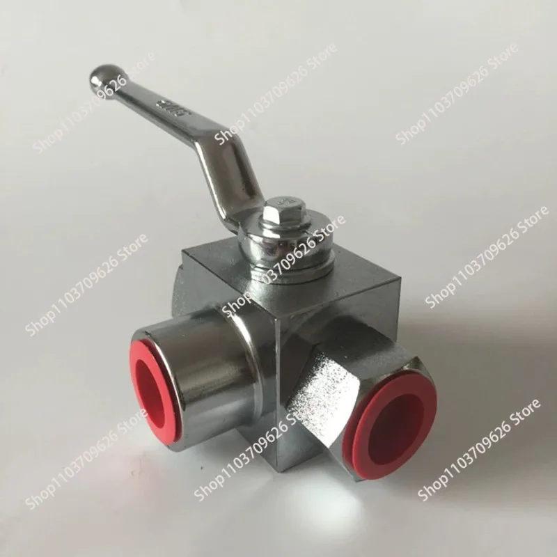 Stainless Steel High Pressure 3-Way Ball Valve L Type Female Thread 1/4