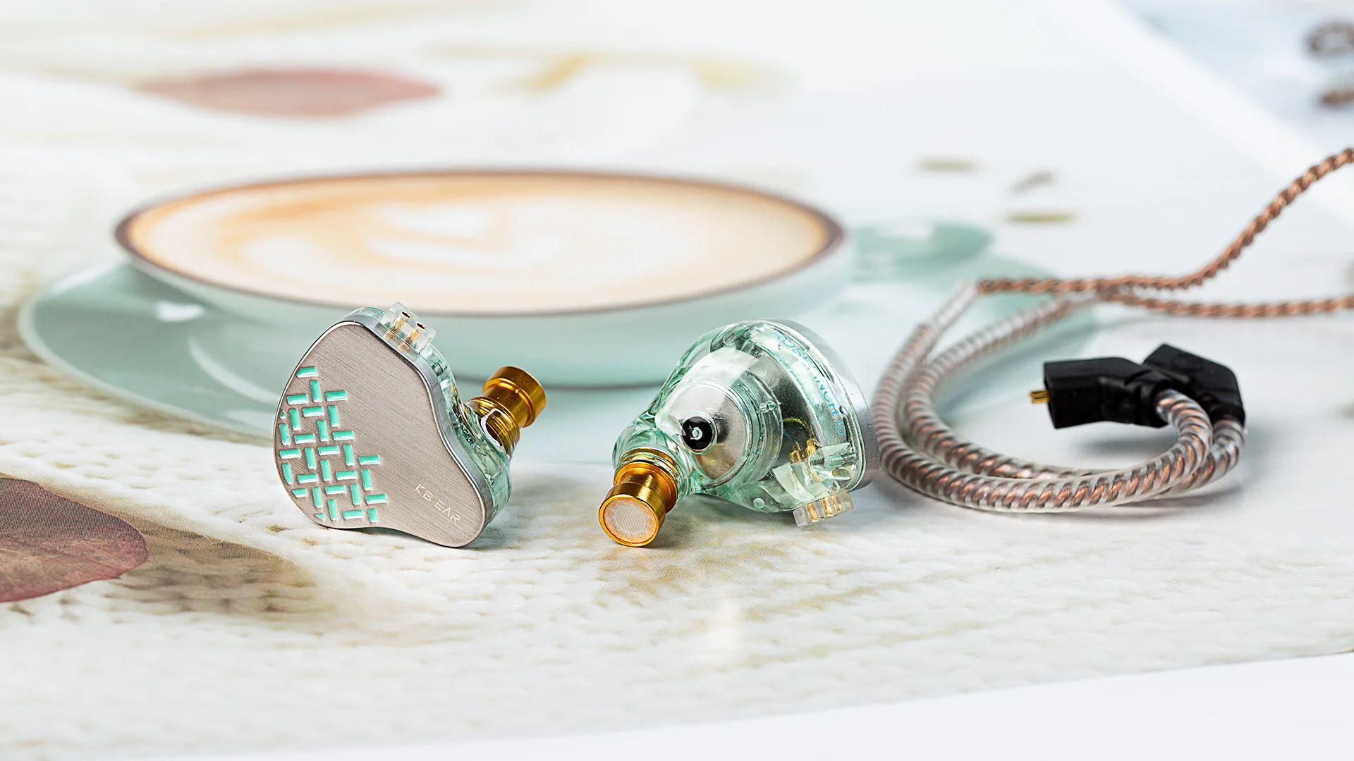 KBEAR Rosefinch 10mm Dual diaframma In Ear Monitor HiFi Dynamic Headphone OFC Wire Lark Earbud auricolare gioco musica Sport Headset