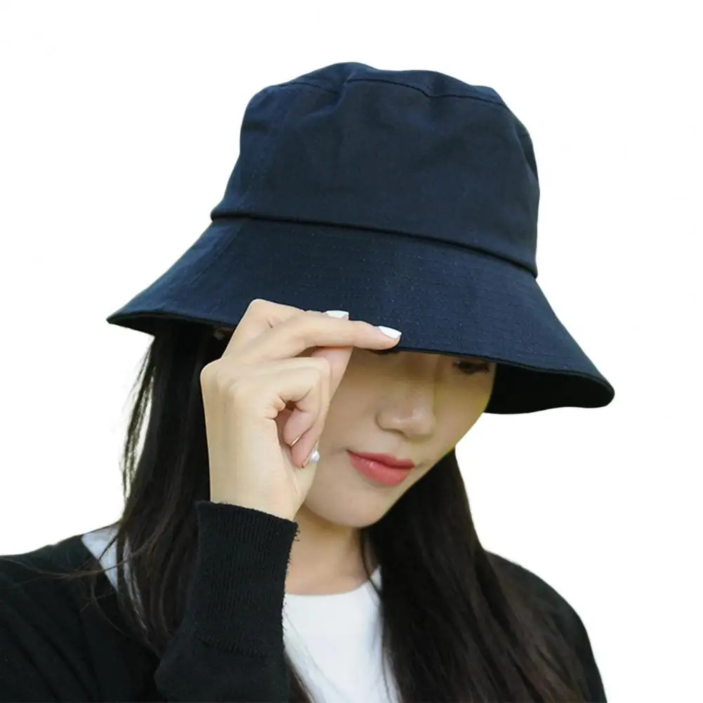 

Fisherman Hat for Outdoor Travel Sun Protection Wide Brim Basin Hat with Breathable for Spring