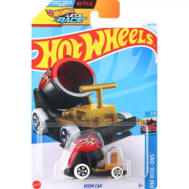 24L Original Hot Wheels Car BOOM CAR Let\'s Race Toys for Boys Scale 1/64 Diecast Voiture Alloy Model HW Ride-ones Birthday Gift