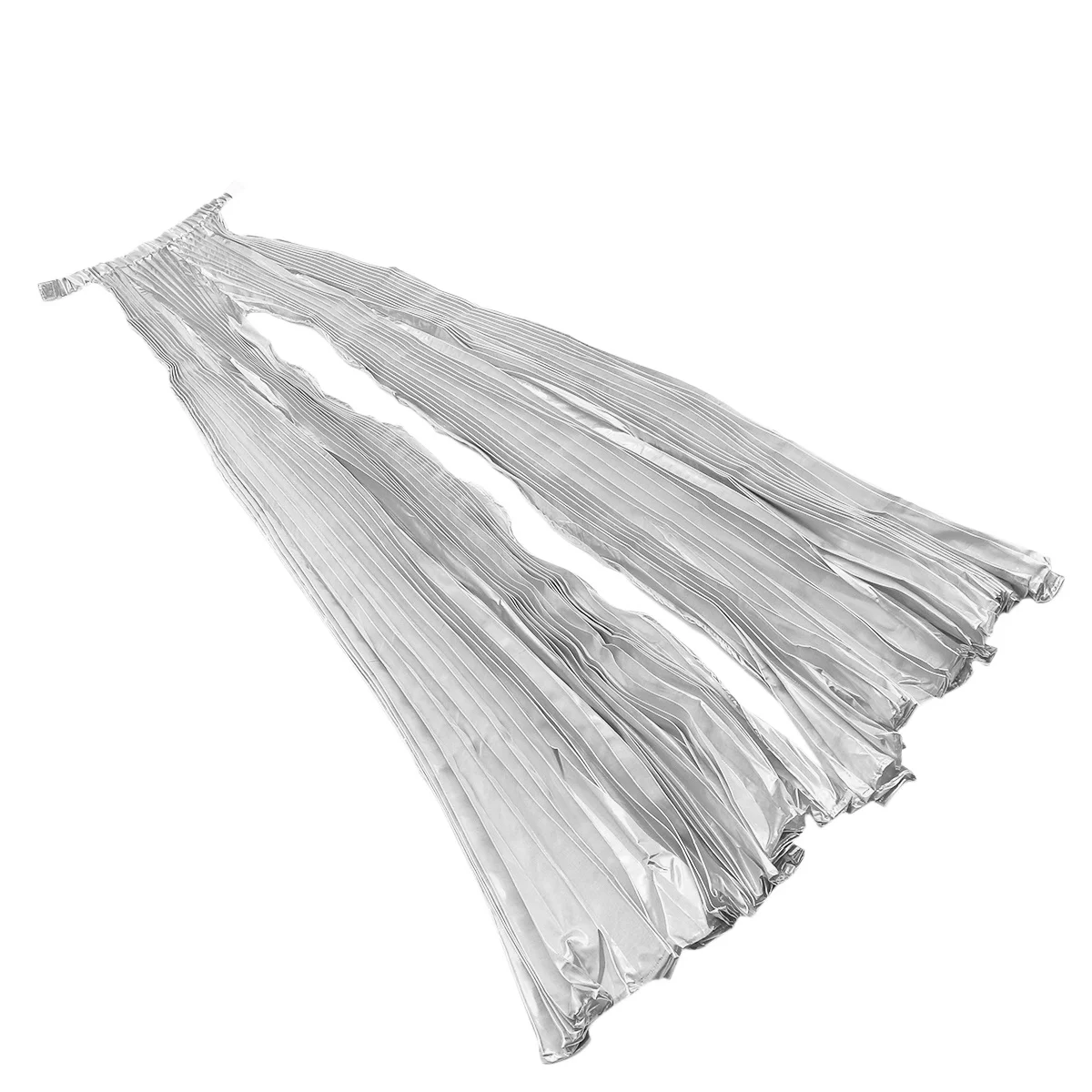 ปีกนางฟ้าหมุนได้ 360 องศา ทำจากโพลีเอสเตอร์น้ำหนักเบา สีเงิน สำหรับนักเต้นมืออาชีพ ชุดแสดงเซ็กซี่ 1 ชิ้น