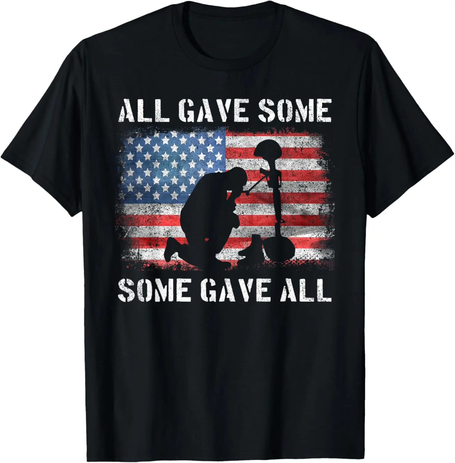 

All Gave Some Some Gave All I Veteran & Memorial's Day T-Shirt 100% Cotton O-Neck Short Sleeve Summer Casual Mens T-shirt