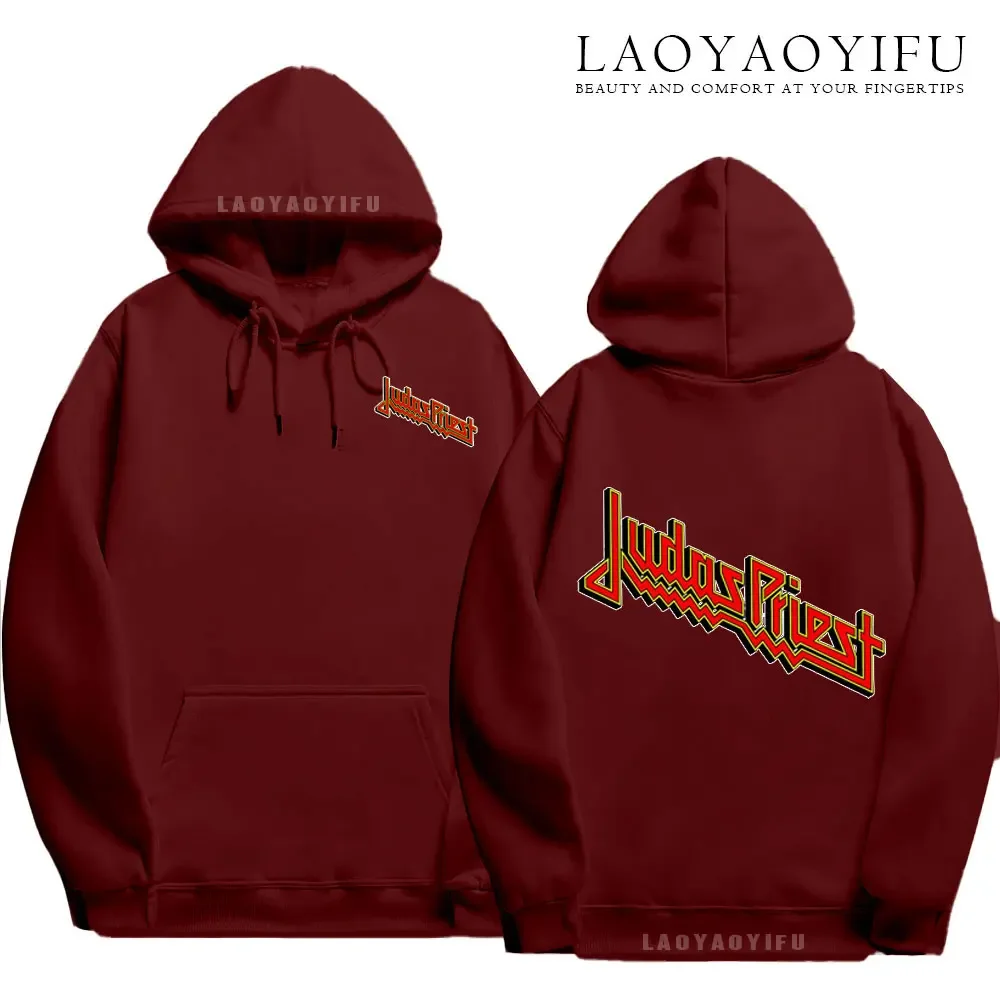 Autumn 2024 New Famous Music Band Judas Priest Cechovci Loose Print Hoodies Men Personality Long Sleeve Unisex Sweatshirt Hoodie