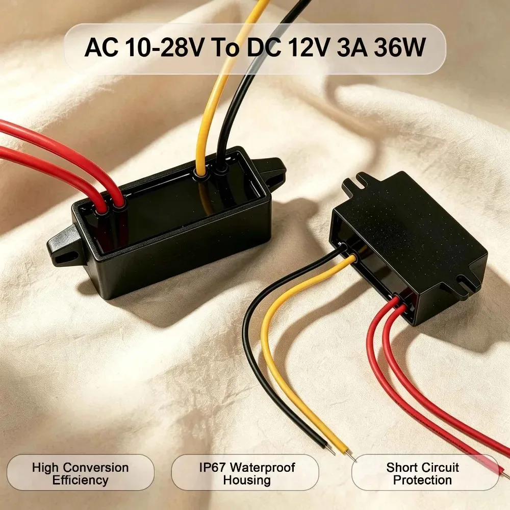 Converter AC 10-28V To DC 12V 3A 36W Buck Voltage Regulator Power Supply Module Step Down Voltage Converter For Car Screen Fan