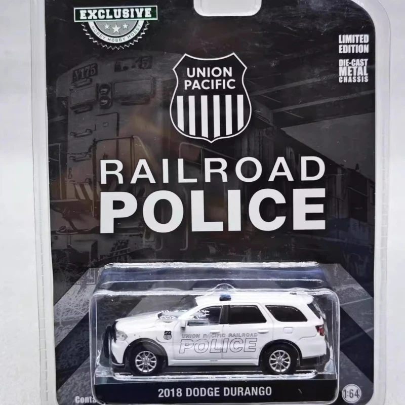 

Greenlight 1:64 2018, Dodge Union Pacific Railroad, полицейская коллекция игрушек, маленькие подарки, модель, настенные подвески