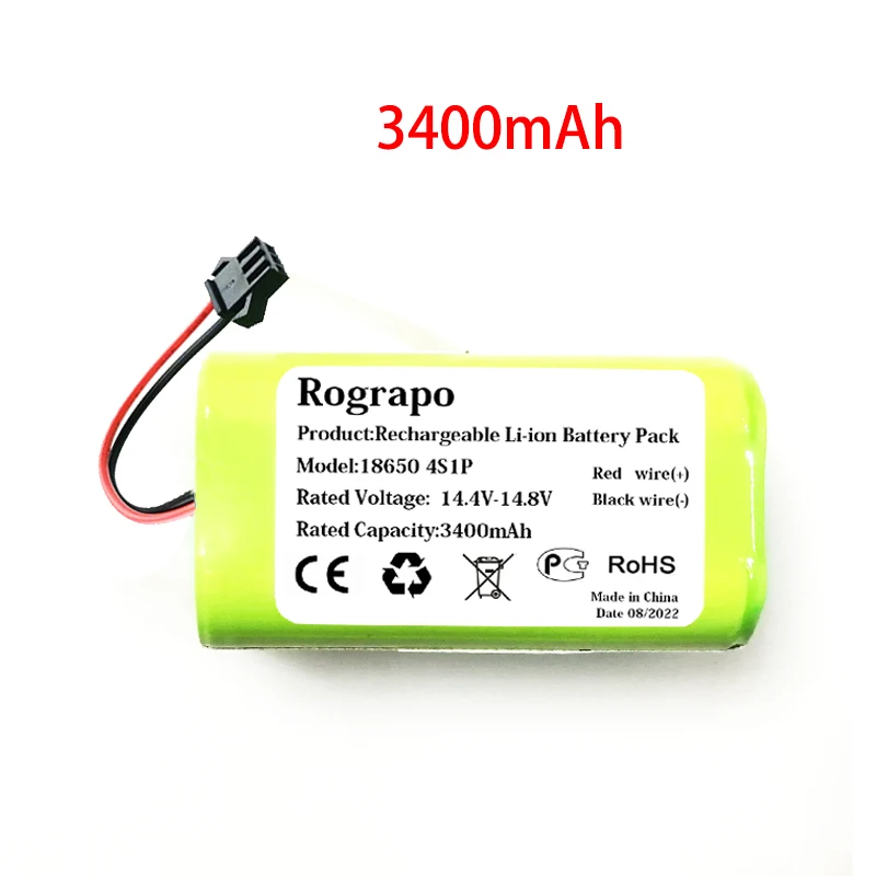 New 14.8V 3400mAh Li-ion Robot Vacuum Cleaner Battery For Mamibot ExVac660 ExVac680s ExVac880 ExVac 660 680S 880