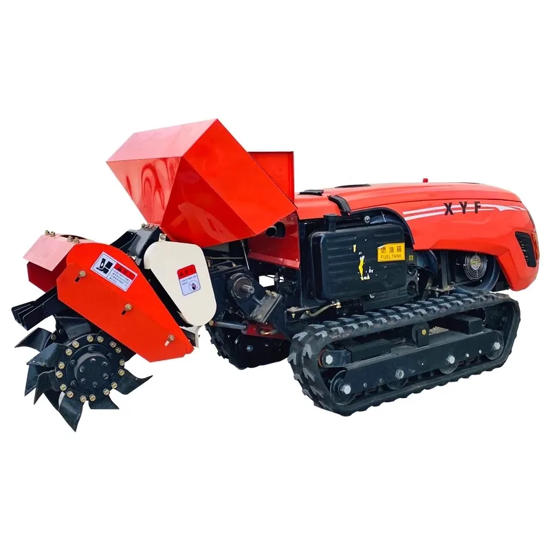 Multifunktions-Bauernhofmanagement, leistungsstarke Obstgarten-Fernbedienung, Bodenfräse, Düngung, Gewächshaus-Trenching-Maschine