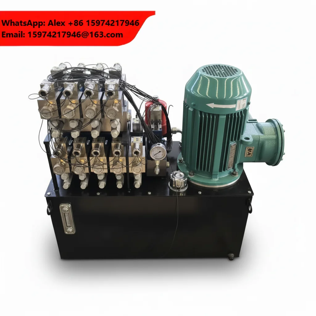 Industrial Hydraulic Power Unit Station System With Piston Pump 220V 50kw Reliable Power Pack For Lifting Machinery