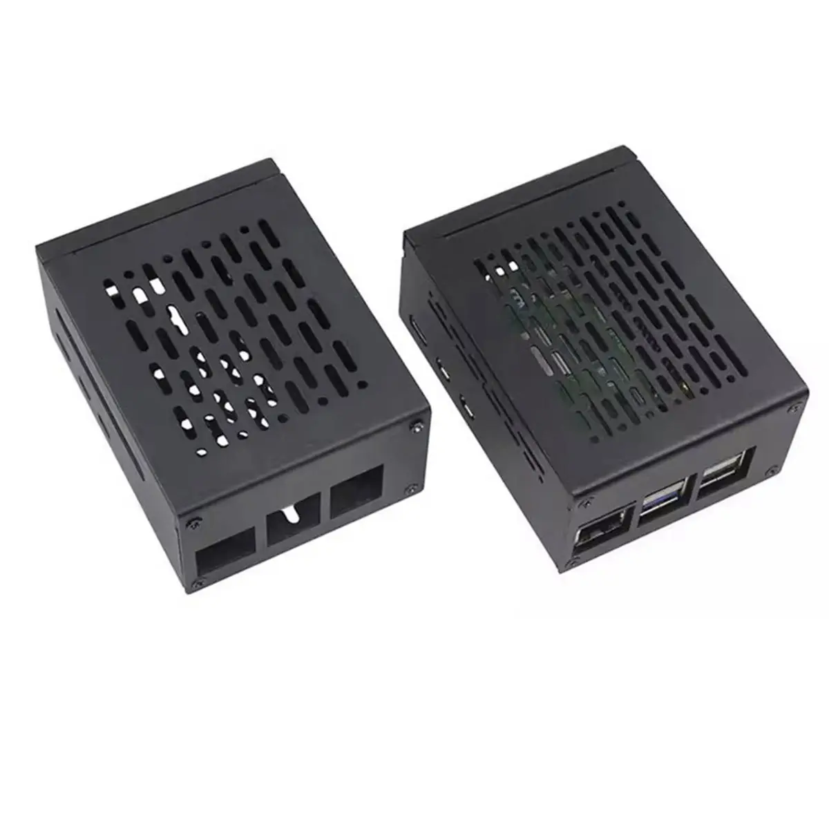 618 Mega Sale Metal Case with Cooling Fan for Raspberry Pi 5 Shell for Raspberry Pi 5 PCIe to M2 NVMe SSD Expansion Board
