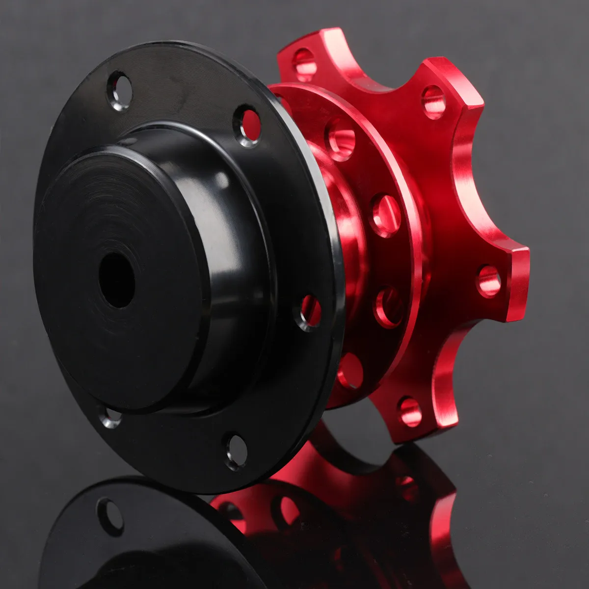 

Formula Steering Wheel Quick Release Device Red Car Refit Increase Adapter Heighten Adapter Racing Removal Tool External Horn