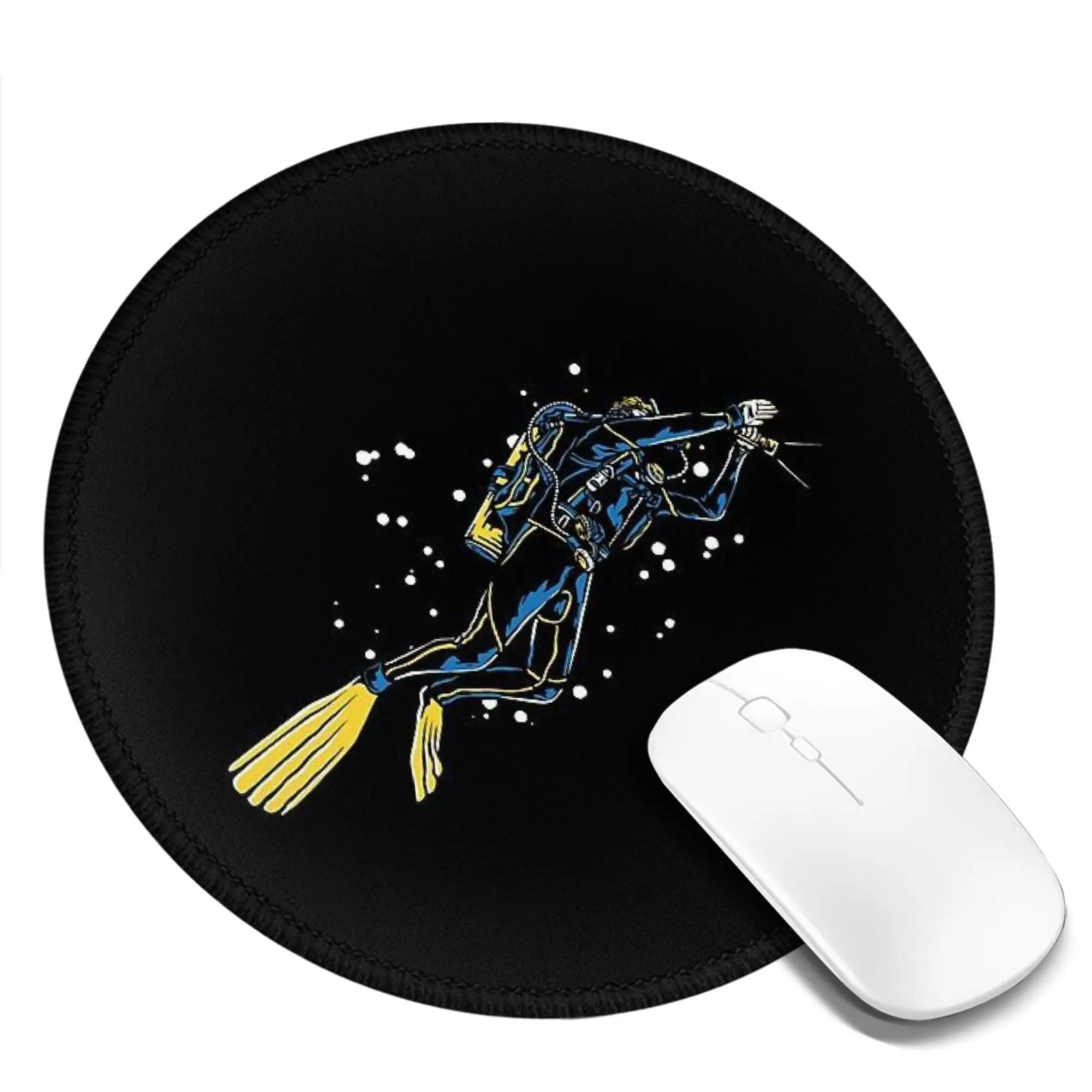 Scuba Diving Dive Diver Sea Snorkeling Sports  Mouse Pad Computer Keyboard Mouse Mat PC Laptop Desk Mat Accessories Table Mats