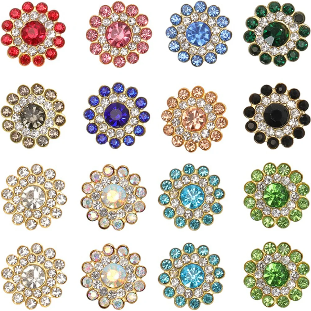 

100Pcs Sunflower Rhinestone Flatback Embellishments Sparkling DIY Accessories for Crafts Clothes Jewelry Making Supplies