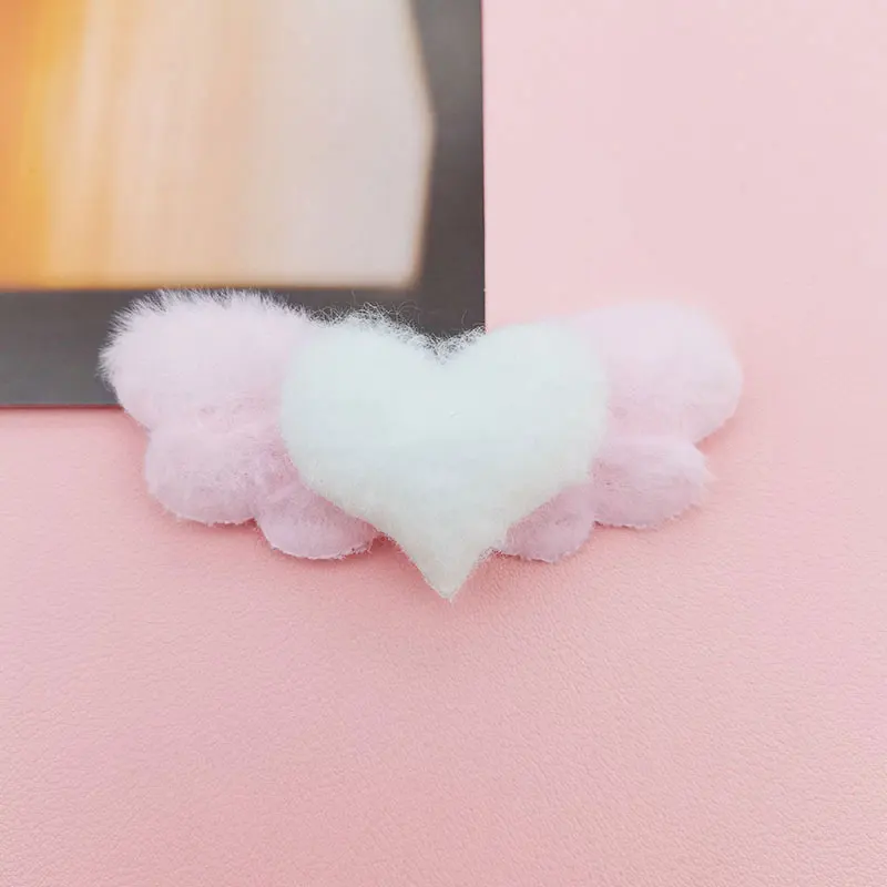 20 Stück Herz-, Stern- und Engelsflügel-Applikationen, gepolstert, zum Selbermachen, für Haarspangen und Hüte, süße Flügel-Accessoires, Aufnäher – Detail 8
