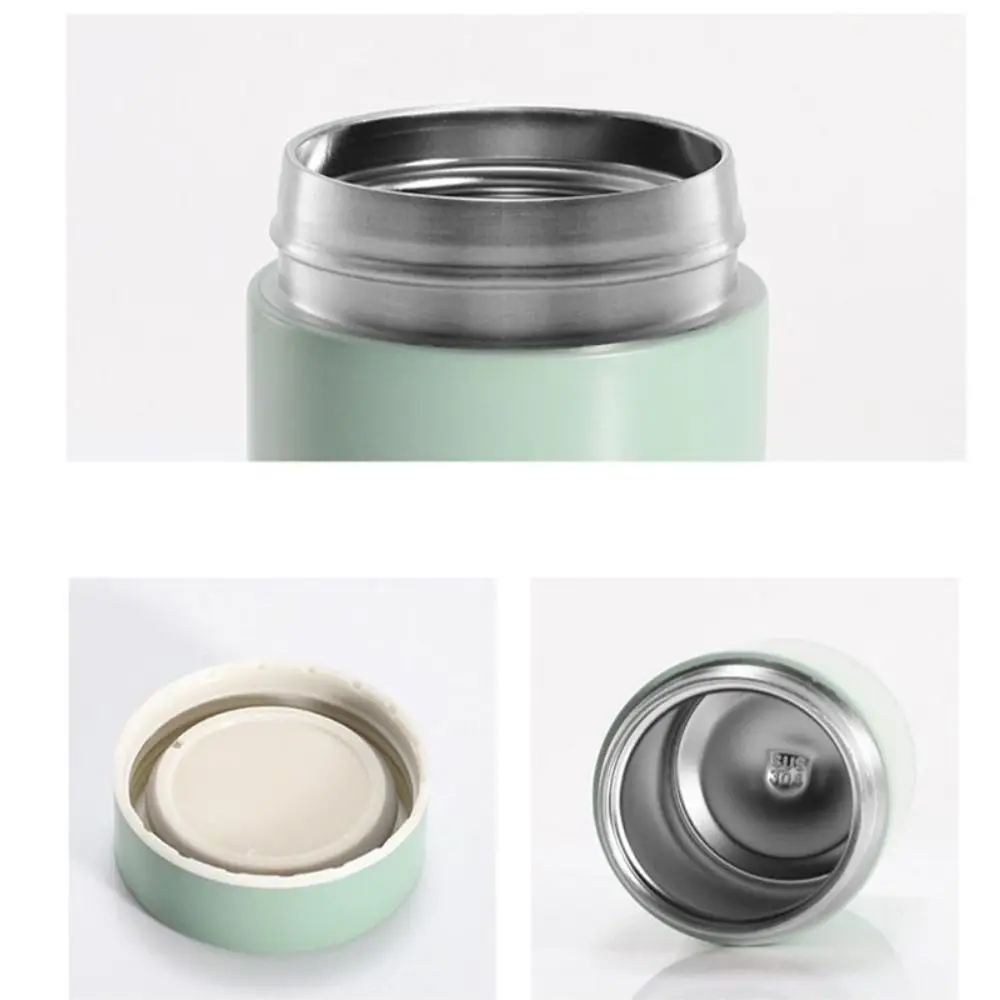 Portable Insulation Cup White Fungus Stainless Steel Thermal Water Bottle Mini Pocket 260ML Insulated Lunch Box Gift