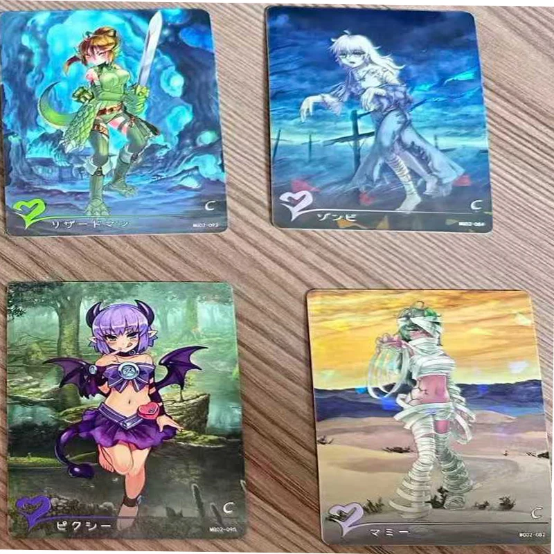 Cartes à collectionner Monster Girl, paquet de 5 pièces, jeu de cartes Anime à collectionner, papier Premium, Collection TCG
