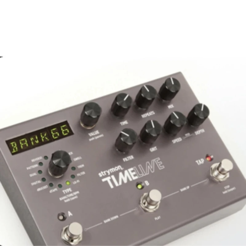 Pedal de retardo multidimensional Strymon TimeLine para experiencias de retardo meticulosas, detalladas y con sutiles detalles.