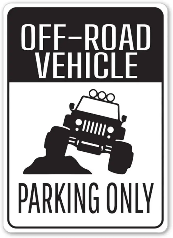 OffRoad Vehicle Parking Sign Off Road Gift OffRoading Garage Off Road Driving Gift For Garage Dads Off Road Garage Off Road sign