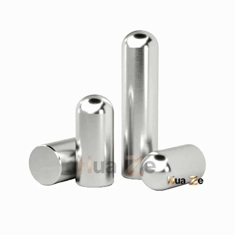 5-20Pcs Dia 6/8/10mm Solid Stainless Steel Round Head Cylindrical Pin Locating Dowel Length 6-150mm