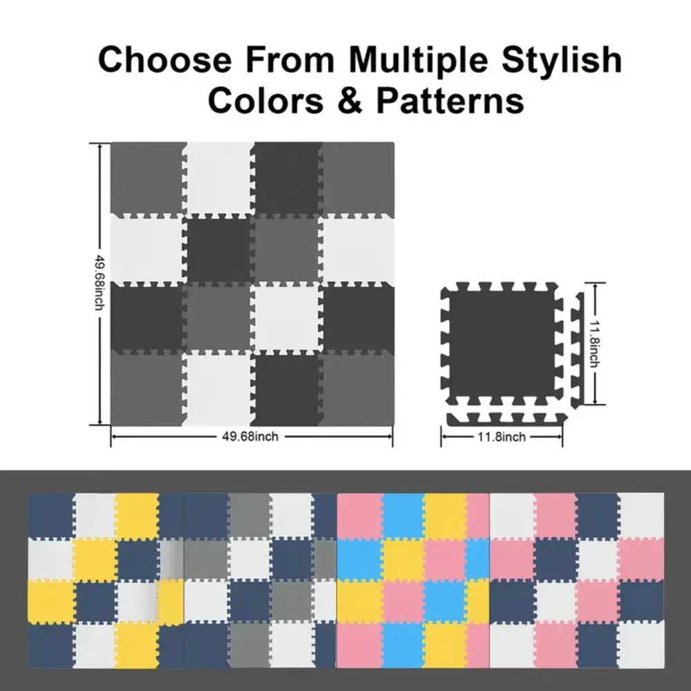 16/20 個ベビージグソーパズルマットノンスリップ連動フィットネスプレイマット環境に優しい素材寝室ジムの装飾に適しています