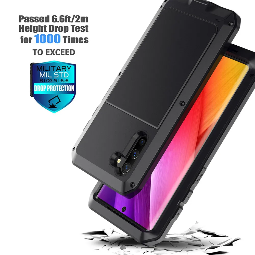 Heavy Duty Protection Doom Armor Metal Aluminum Phone Case for iPhone 12 13 14 Pro 11 6 7 8 Plus X XR Shockproof Dustproof Cover