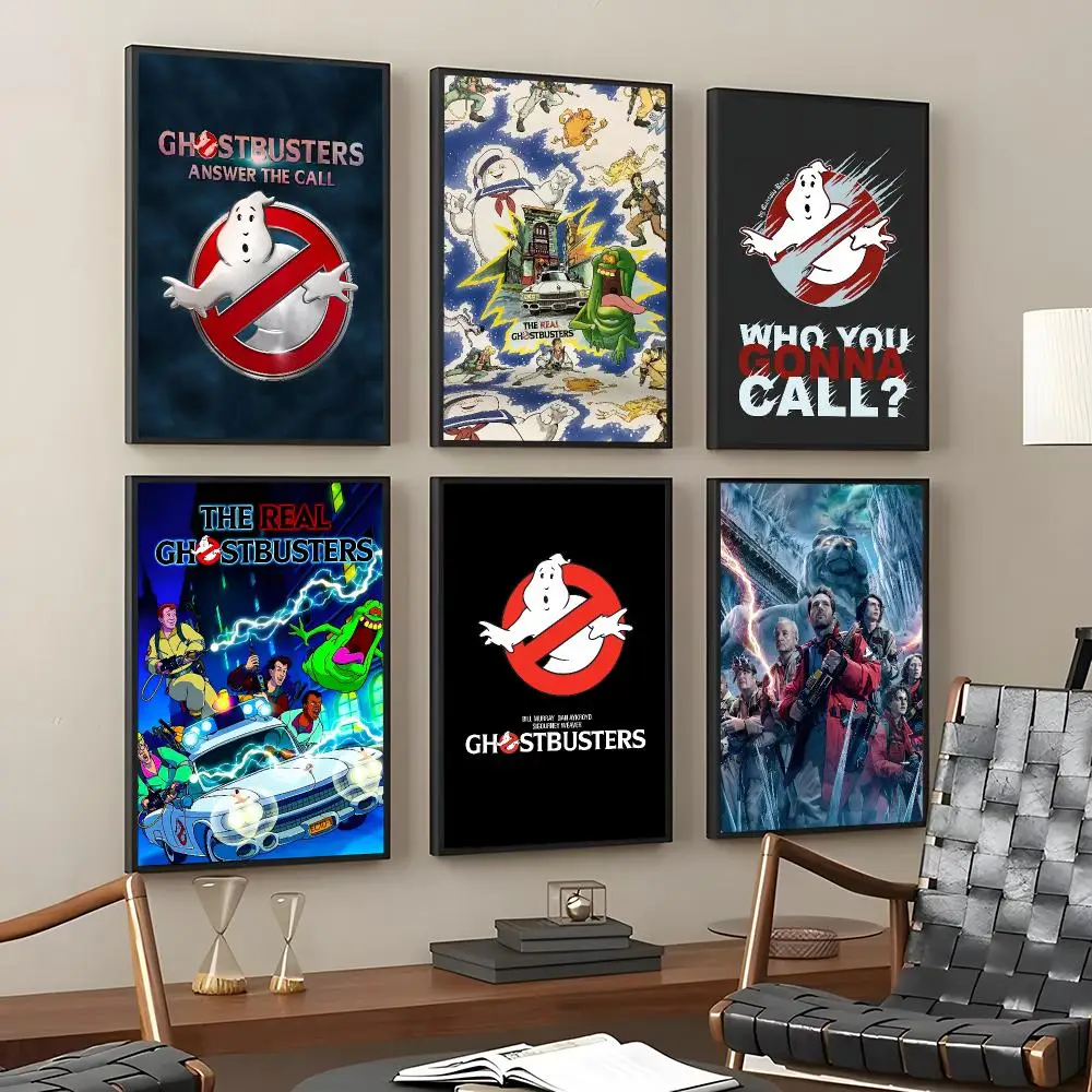 Movie The Real G-Ghostbusters Painting Calligraphy HD Art Wall Room Decor Home Waterproof Home Living Bar Decorative Paintings