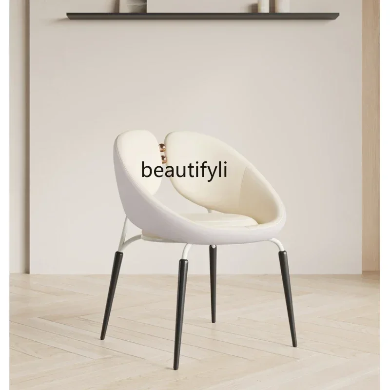

LXnew Modern Affordable Luxury Dining Chair, Simple Style Armchair, Conference Chair, Italian Minimalist, Designer FurniturSSS