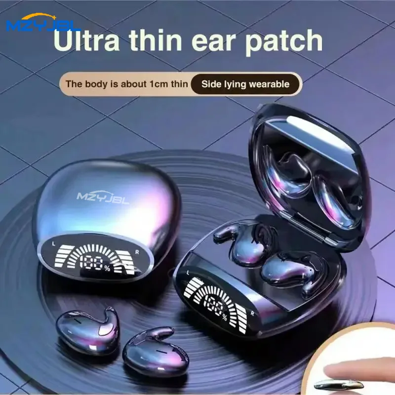 

MZYJBL Wireless Sports Bluetooth Headphones MD528 Earbuds Noise Cancelling TWS Gaming LED Display Headest Hifi Sound Earphones