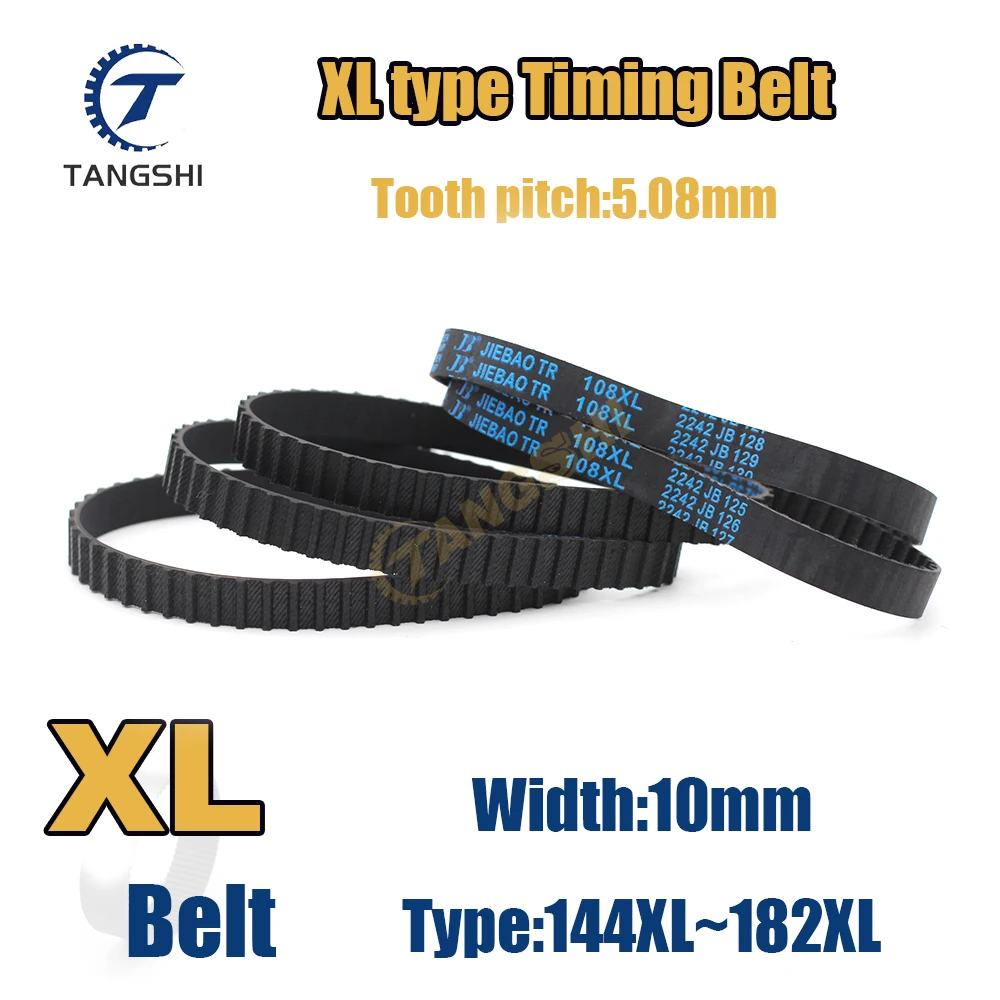 

XL Timing Belt Width10mm Type:144XL 146 148 150 152 154 156 158 160 162 164 166 168 170 172 174 176 178 180XL 182XL Timing Belt