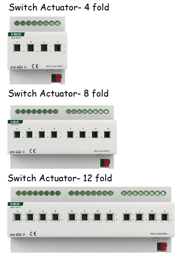 

Latest GVS K-Bus KNX/EIB Smart Home Automation System KNX Switch Actuator 4 8 12 24 fold channels 6A 10A 16A 20A Smart Home