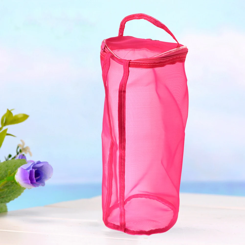 

Tote Bag Wool Storage Yarn Carrying Organizer Portable Holder for Knitting Bags Pink