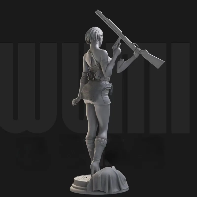 1/24 Scale Sexy Female Agent Resin Figure Assembled Model Kit Fantasy Hobby Miniature GK Toy Unassembled Unpainted Free Shipping