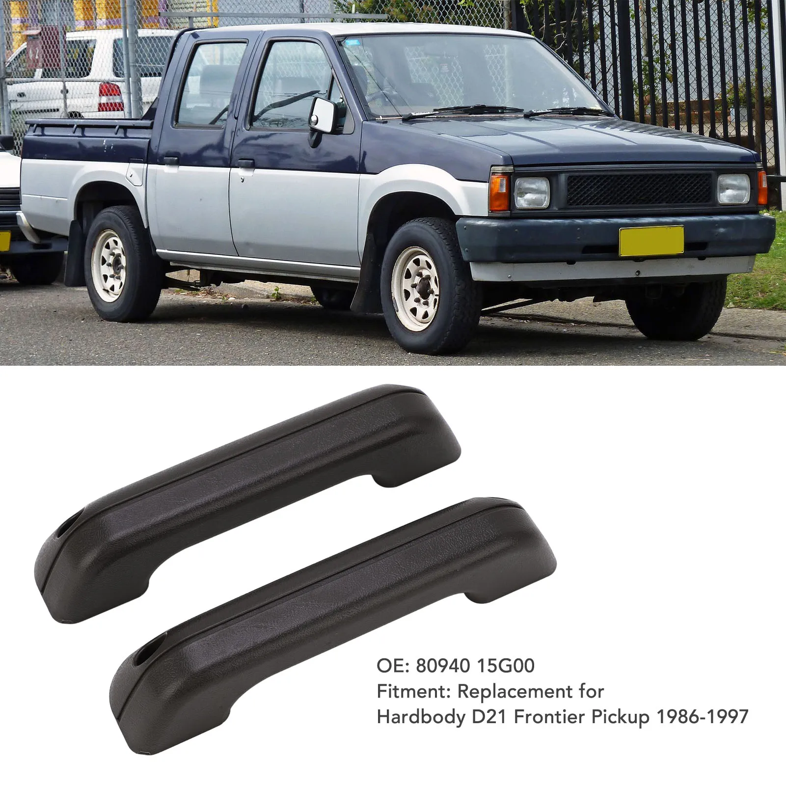 80940 15G00 Armrest Door Handle For Hardbody D21 Frontier Pickup 1986‑1997 8094015g00 ABS Armrest Door Pull Handle