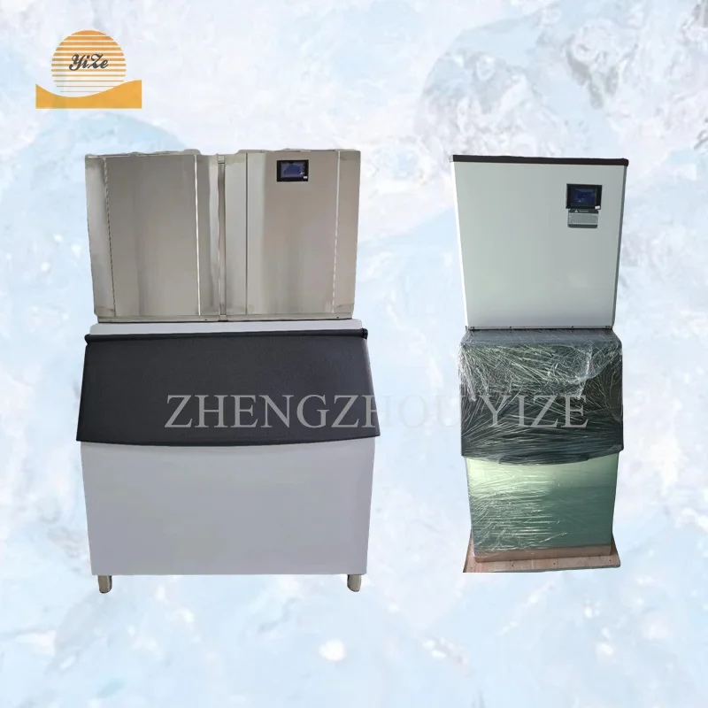

Automatic Ice Making Machine Automatic Square Crescent Shape Ice Cube 400kg Ice Cube Making Machine