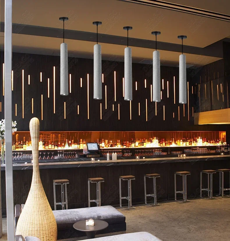 Candelabro de cemento, iluminación