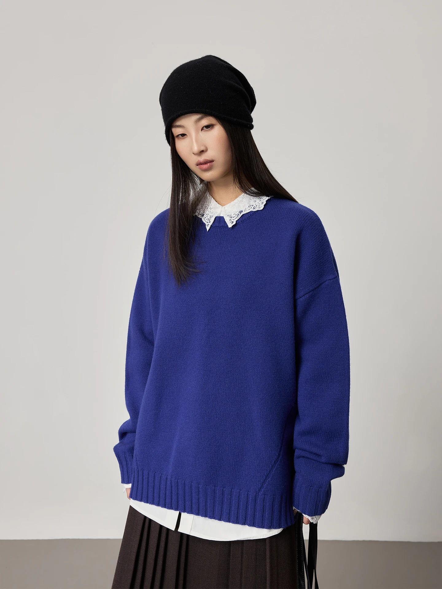 

Свитер CAREMIND: Теплый, эластичный, универсальный, классический, повседневный, шерстяной, вязаный, с круглым вырезом, длинными рукавами.