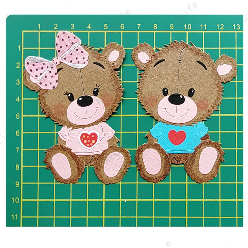 New Arrival Cute Bear Animal Metal Cutting Dies For Making Scrapbooking Paper Cards Album Embossing Blade Punch Stencils Cut Die