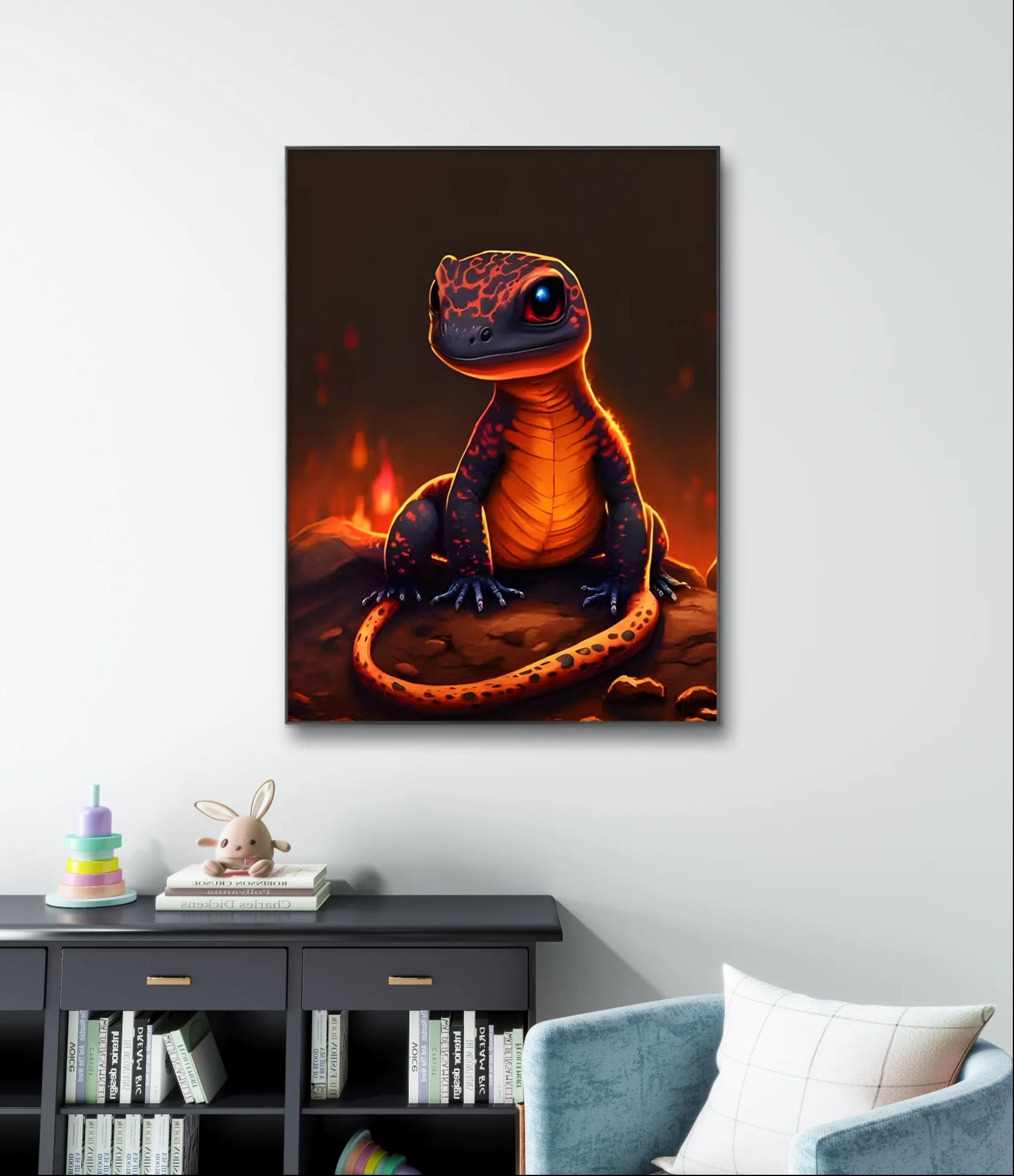 Lizard 5D Diamond Art Painting Cute Reptile Diy Diamond Embroidery Cross Stitch Chameleon Picture Living Room Bedroom Wall Decor