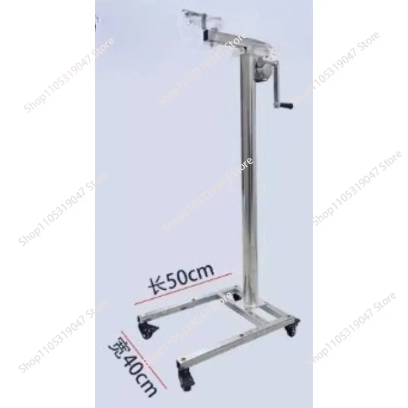 Adjustable Height Display Stand with 6 Wheels Mobile Base for Figure Doll Showcase