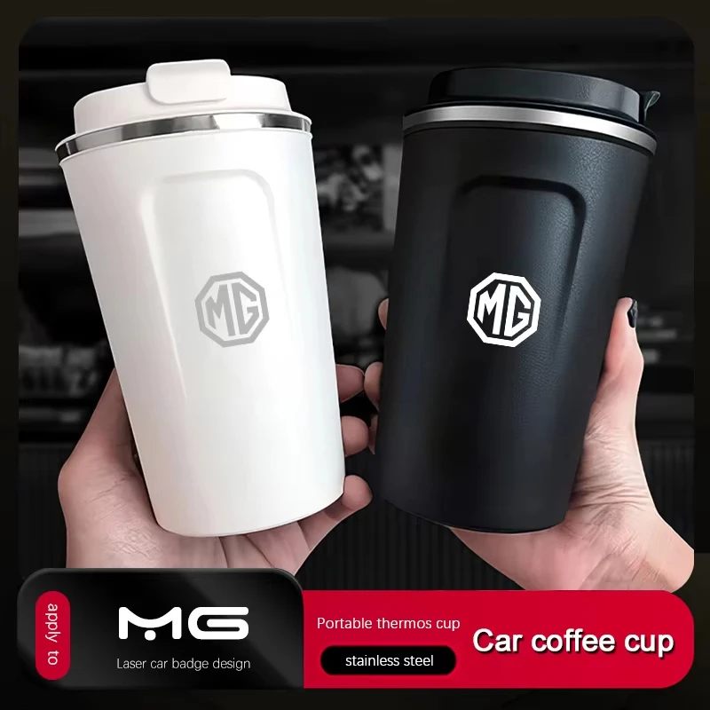 Car Thermos Tumbler Car Coffee Cup For MG ZS MG4 EV HS MG3 MG5 EV Marvel R MG ONE MG GT MG HS PHEV